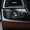 BMW X3 X4 F25 F26 5 7 시리즈 5 GT F10 F07 F01 탄소 섬유 헤드 라이트 스위치 버튼 장식 프레임 커버 inte273m