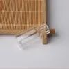 Flacons de 2 ml Bouteilles en verre transparent avec bouchons Mini bouteille en verre Bouchon en bois Pots d'échantillons vides Petits 16x35x7mm HeightxDia Bouteilles de souhaits artisanales mignonnes