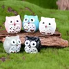 Fairy Garden Miniature Cute Owl 5 Colors Optional Artificial Mini Bird Decors Resin Crafts Bonsai Decoration ZA5828