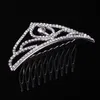 Kızlar taçlar rhinestones ile düğün takı gelin başlıklar doğum günü partisi performans pageant kristal tiaras düğün aksesuarları # BW-T060