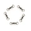 High Quanlity Ball Bearing Swivels with split ring 0#~8# Ball Bearing Stainless Steel Fishing Rolling Swivels Connector