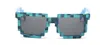 2021 Mosaic Sun Glasses Vintage Square Novelty Pixel Sunglasses Kids and Adults Trendy Minecr Glasses 4 Colors 100pcs