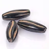 80 pcs 10*25mm Acrylic Twist Stripe Pattern Spacer Beads With Gold Lined Antique Design Beads For Jewelry Making Accessories