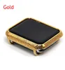 New 38 42 mm CNC Engraved Ornate Gold Case Bezel For Apple Watch Series 1 2 3 Gold Plated Without Diamond Bracelet