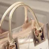 Nouvelles femmes de la mode Clear transparent Sac à épaule transparent Jelly Candy Summer Beach Handbag Woman Messenger Sacs Bolsa Feminina12853