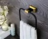 Rolya luxueux doré/noir en laiton massif crochet pour robe porte-papier hygiénique porte-serviettes porte-gobelet ensemble de matériel de salle de bain