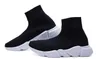 Double Box Speed Trainer Bottes Chaussettes Stretch-Knit High Top Trainer Chaussures Pas Cher Sneaker Noir Blanc Femme Homme Couples Chaussures Bottes Décontractées