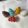 Il più nuovo vetro colorato Bubble Carb Cap Vetro UFO Carb Cap Cupola in stile cappello per banger al quarzo Banger termico al quarzo Chiodi con foro in cima Migliore qualità