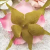 5 PCS/(7 cm) artificial silk gold rose flower heads home decoration/DIY wedding garland collage decorative artificial flowers