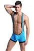 Yufeida Mens Singlet Underwear Gay Alongamento Apertado Unitard Leotard Poliéster Pessoas Sexy Homens Bodysuit Jumpsuits Wrestling