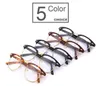 Nieuwe Collectie Classic Retro Clear Lens Nerd Frames Bril Mode Merk Mannen Vrouwen Brillen Vintage Half Metalen Eyewear Frame