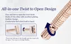 Twist Butterfly Open Classic Double Edge Blade Safety Shaving Razor Shaver Handle Holder +Blade +Mirror Case