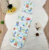 Baby sovsäck nyfödd muslin swaddle filtar cap kostym nyfödd baby wrap hatt set spädbarn sömn säckar djur print sleepwear yl641