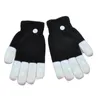 Neue LED Rave Handschuhe Mitts Flash Finger Beleuchtung Handschuh LED Bunte 7 Farben Licht Show Schwarz und Weiß Spielzeug