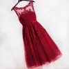 Femmes Robes de soirée courtes 2021 Robes de demoiselle d'honneur rose rose poussiéreux