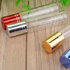 10ML Travel Clear Roller Refillable Roll-on Glass Perfume Bottle Lip Balms Roll On Bottles Free Shipping