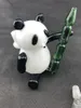 2018 Bong panda in vetro all'ingrosso, bong in vetro personalizzato Ciotola per trasporto gratuito.14mm