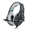 Headband type color computer game contest wired with wheat Camouflage color Esport headphone heavy bass stereo HD Voice headset