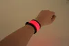200 stücke Nylon LED Sport Slap Handgelenk Strap Bands Armband Licht Flash Armband Glühende Armband Flare Strap Für Party Konzert armband