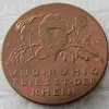 GERMANY VERDUN 1917 100% Copper or Silver Plated CAST BRONZE MEDAL BY KARL GOETZ ENGLAND AND FRANCE AS DEA Copy Coins2376