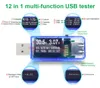 12 W 1 Tester USB DC Digital Voltmeter Amperimetro Voltagacturrent Miernik AMMETER Detektor Zasilania Ładowarka