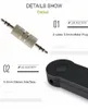 Högkvalitativ en bil Bluetooth-mottagare bärbar 4.1 Bluetooth-adapter AUX-adapter för bilmusik Handsfree bilsatser med paket