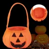 Sourire visage citrouille bonbons sac à main Trick or Treat sac fourre-tout fête d'halloween noël enfants enfants faveurs Collection sacs à main