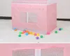 Children Beach Tent Girl Lovely Pink Play Game House Ocean Ball Tent Princess Castle Indoor Outdoor Toys Tents 100x70x110cm