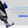 Metal Car Mount Qi Wireless Charger For iPhone X 8 Fast Wirless Charging Gravity Car Phone Holder Stand