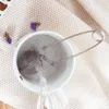 Colino da tè a rete Manico lungo Infusore per palline da tè in acciaio inossidabile per tazza di tè sfuso Infusore Setaccio per polvere di glassa Accessori da cucina