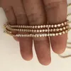 Bütün moda özel 18k altın takı mini tenis zinciri 20mm altın renkli hip hop buzlu elmas kolye mücevher7391838