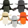 Nylon pêche en plein air été ombre soleil crème solaire casquette cou visage 360 ° Anti-UV pêcheur chapeau combinaison fonction casquette chapeaux