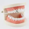 Hip Hop single dente grillz diamanti singoli rapper oroveve griglie dentali griglie cool di musica gioielli oro rosa d'argento dorato 1297862 1297862