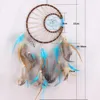 Piume fatte a mano Dream Catcher Hunter sostanza attrape reve Auto Casa Appeso a parete Decorazione Camera Ornamenti Regalo mascotte GA130