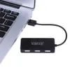 울트라 슬림 고속 4 포트 USB 2.0 분배기 확장 미니 허브 컴퓨터 노트북 PC Windows 휴대용 허브 어댑터 최고 품질 빠른 배