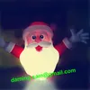 wholesale Ballon gonflable suspendu de longueur de Santa avec la bande de LED pour la décoration de décor d'événement de scène de Noël de discothèque