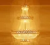 Modern Chandelier LED Lamps Crystal Chandeliers Lights Fixture Home Lighting Long Crystal Hanging Light AC90V-260V D100cm H150cm L226a