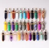 Fashion Natural Stone Bullet Sharp Crystal ciondolo Quarzo Rock Crystal Chakra druzy gioielli collana findinngs