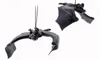 Scary Halloween rubber bat hanging drooping 3D bats horror spooky party decoration props simulation lifelike animal black gift event supply