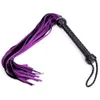 70cm Genuine Leather Adult Game Tassel Spanking Whip fetish SM slap strap beat lash flog tool slave Sex toy for couple men women S1017