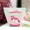 Unicorn Wedding Favoris Porte-Candy Box Card Boîte Baby Douche Douche Favor