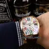 New Crazy Hours 8880 CH 자동 기계적 남성 시계 실버 케이스 검은 다이얼 신사 바운스 시계 검은 가죽 스트랩 9 색 198c