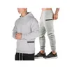 mens hooded tröja hoodies gym fitness träning mode fritid jacka svarta tracksuiter märke sportkläder kläder nya