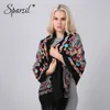 Sparsil Femmes Cachemire Broderie Écharpe Automne Hiver Floral Gland 200 * 70 cm Pashmina Fleur Châle Femelle Wraps Foulards Musulmans S18101307