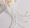 Новый головной убор невесты, белый цветок бабочки, кисточкой глава цветок контактный, свадебные украшения аксессуары для волос