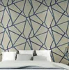 Metallisk triangel Geometrisk Modern Design Väggpapper Heminredning Bakgrund För Väggar Roll Sovrum Vardagsrum Hall Wall Cover