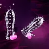 Penis Extender Sleeve Penis Penis Crystal Delay Set set maschio Cock Spike Sex Products Passion Sex Toys per Men9656477