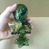 Buitenaards glazen pijpglas rokende pijpen mini -glazen bongs Aantrekkelijke kom rokende olie Alien Bong Pijpen Hand Tabak Rookpijpen 7 inch