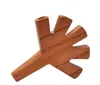 Tuyau de bruyère en bois véritable, tuyau en bois créatif à cinq trous