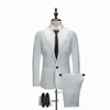 男性の結婚式のスーツファッションソリッドカラーカジュアルスリムフィット 2 個 8 色男性プラスサイズ 5XL ジャケットパンツ